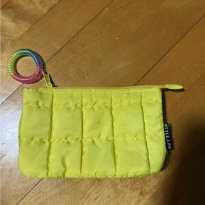 Yellow puffer pouch/case